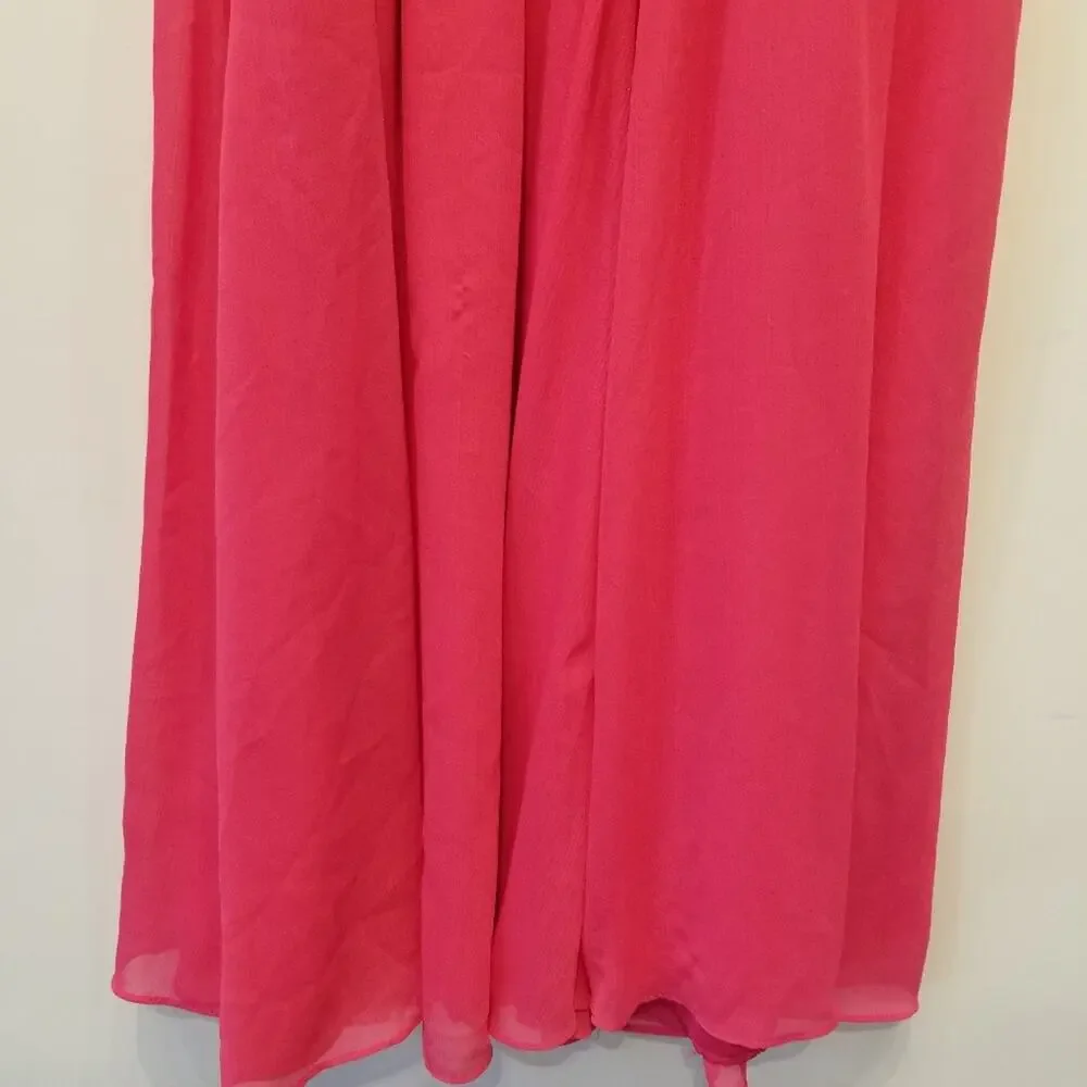H&M Pink Strapless‎ Dress Hot Pink Party Dress Size 6